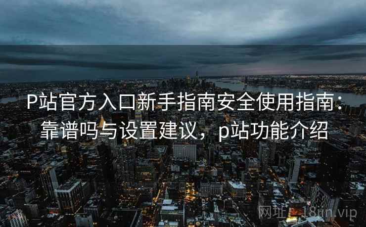 P站官方入口新手指南安全使用指南：靠谱吗与设置建议，p站功能介绍