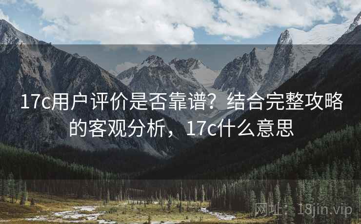 17c用户评价是否靠谱？结合完整攻略的客观分析，17c什么意思