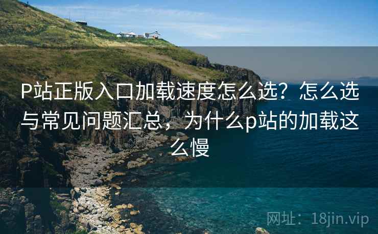 P站正版入口加载速度怎么选？怎么选与常见问题汇总，为什么p站的加载这么慢  第1张