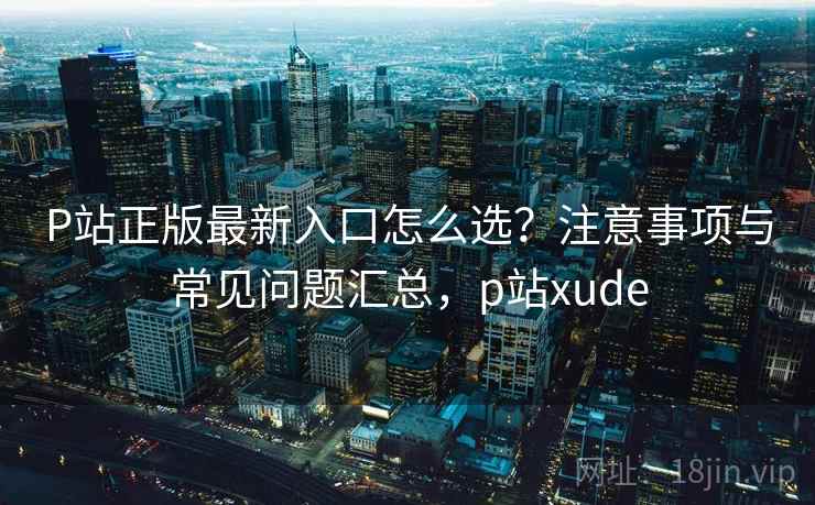P站正版最新入口怎么选？注意事项与常见问题汇总，p站xude  第1张