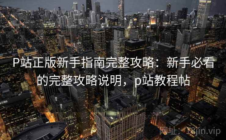 P站正版新手指南完整攻略：新手必看的完整攻略说明，p站教程帖  第2张