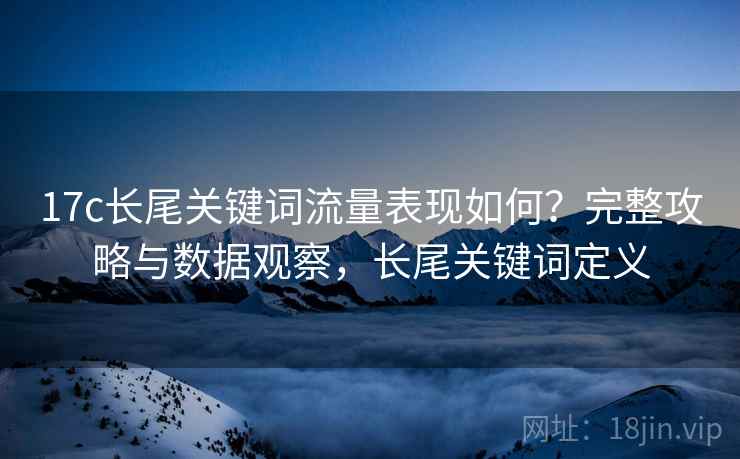 17c长尾关键词流量表现如何？完整攻略与数据观察，长尾关键词定义  第2张