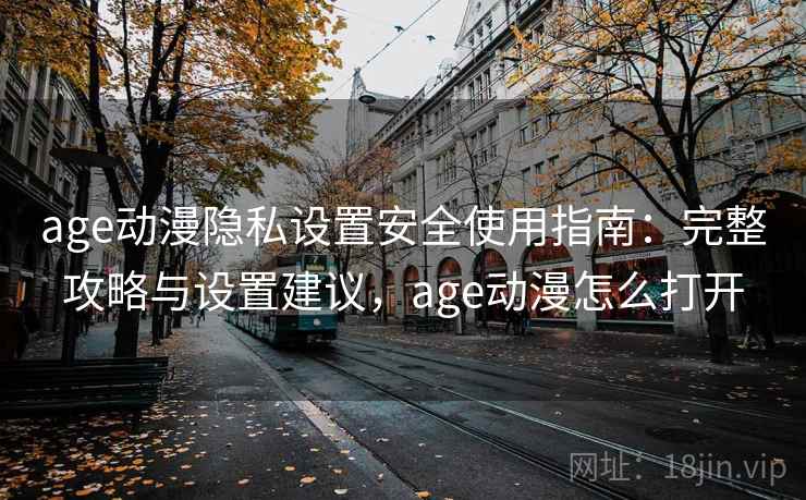 age动漫隐私设置安全使用指南：完整攻略与设置建议，age动漫怎么打开  第2张