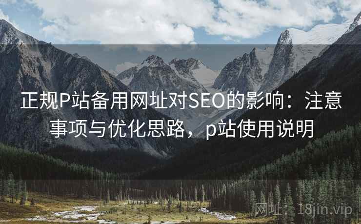 正规P站备用网址对SEO的影响：注意事项与优化思路，p站使用说明  第2张