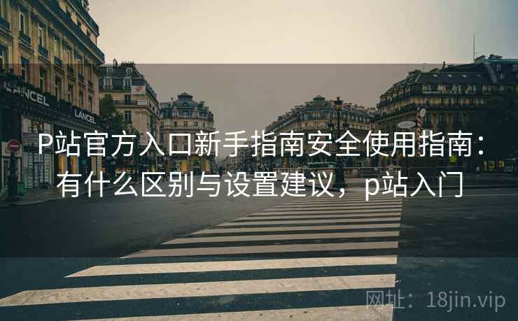 P站官方入口新手指南安全使用指南:有什么区别与设置建议,p站入门 第1张 P站官方入口新手指南安全使用指南:有什么区别与设置建议,p站入门 第1张