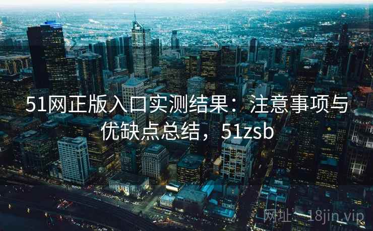 51网正版入口实测结果：注意事项与优缺点总结，51zsb  第2张