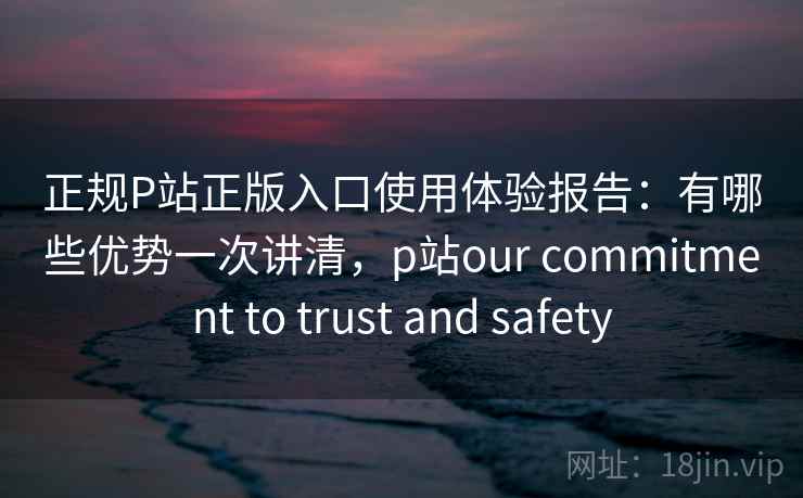 正规P站正版入口使用体验报告:有哪些优势一次讲清,p站our commitment to trust and safety 第2张 正规P站正版入口使用体验报告:有哪些优势一次讲清,p站our commitment to trust and safety 第2张