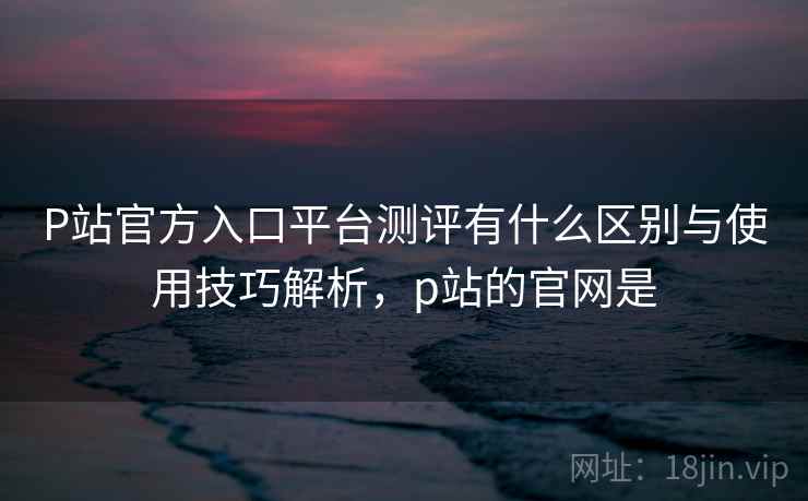 P站官方入口平台测评有什么区别与使用技巧解析，p站的官网是  第2张